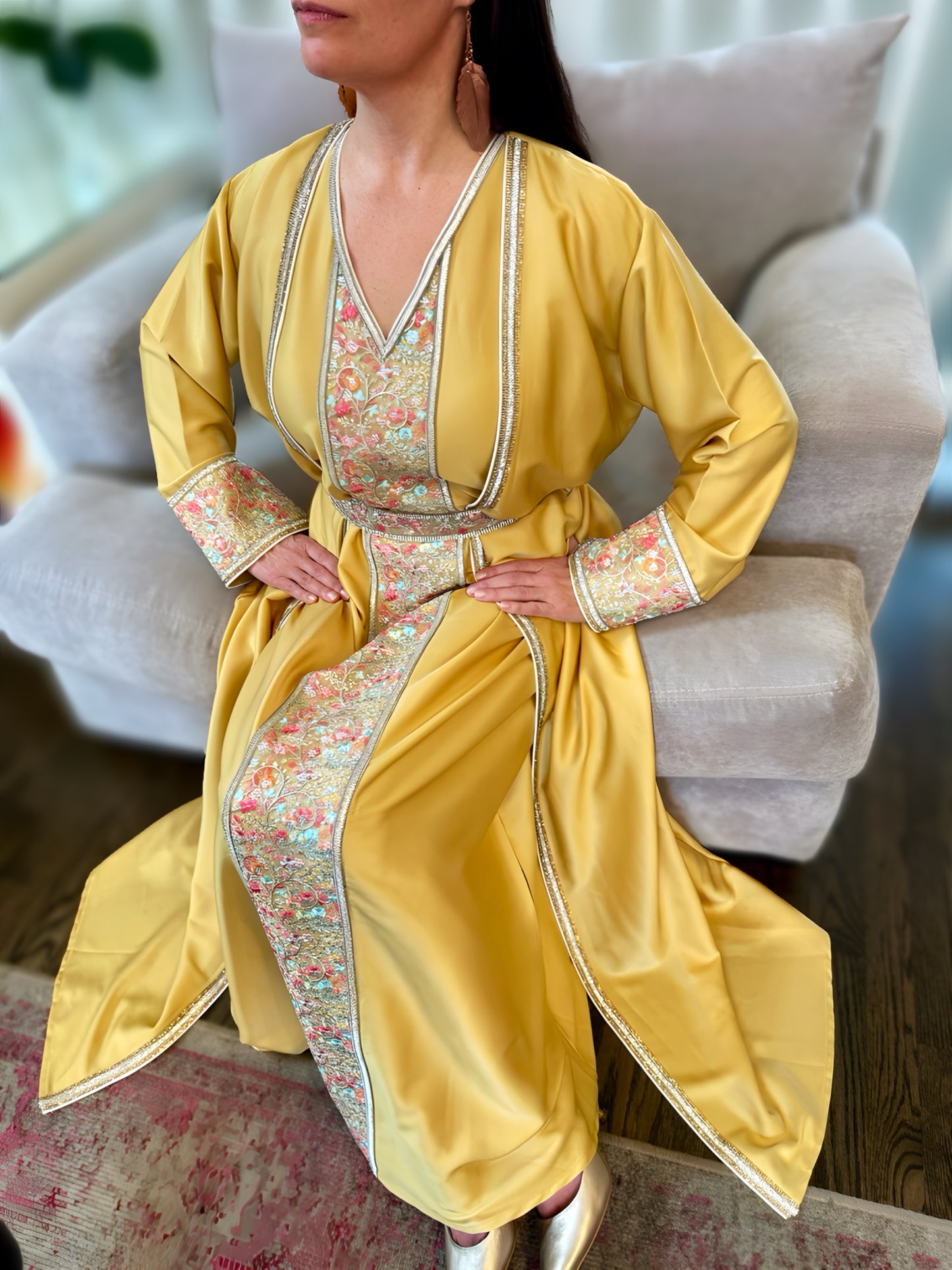 Thahabi Kaftan Set